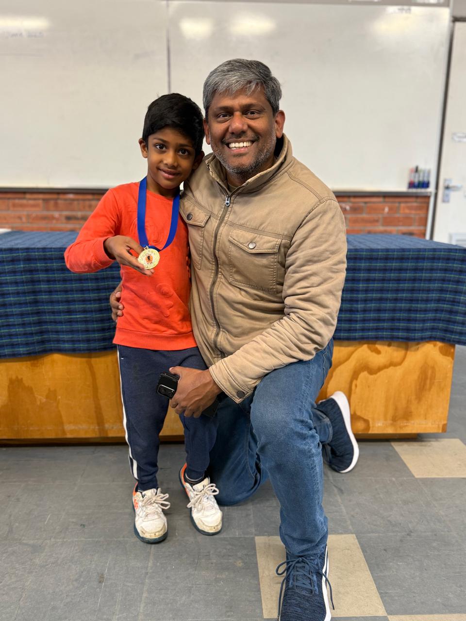 Under-7 Champion at Heldberg Open Chess